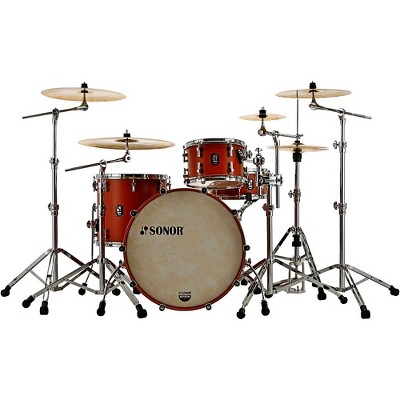 SONOR SQ1 3-Piece Shell Pack With 24" Bass Drum Satin Copper Brown