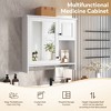 VYNXARIA 30'' Wall-Mounted Bathroom Cabinet with Mirror & Adjustable Shelves. - 3 of 4