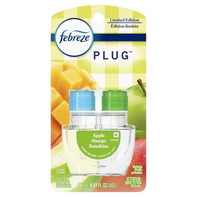 Febreze Plug In Air Freshener Apple Mango Sunshine, 1 Refill