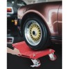 6000 lbs Tire Wheel Dolly Car Set of 2, Heavy Duty Carbon Steel Car Mover with Antiskid Plate & 360 Degree Rotatable Wheel, 16"x13", Red - 4 of 4