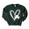 Simply Sage Market Hand Drawn Heart With Shamrock Sweatshirt - 2 of 4