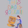 Men's Design By Humans Cute This Daddy Rocks The Baby By walrusindsutries Tank Top - 2 of 2