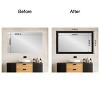 Amanti Art Mirror Makeover Bathroom Mirror Frame Border Kit - Fully Assembled Peel and Stick Frame - Mirror NOT Included - Parlor Trim - 4 of 4
