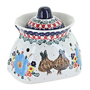 Blue Rose Polish Pottery A50 Andy Garlic Keeper - 1 of 1