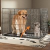 BENCMATE Pet Crates and Houses 48 Foldable Animal Crate Featuring Access Doors, Customizable Interior, Slide Out Floor Pan, Black, 48.4"*29.3"*31.2" - 3 of 4
