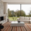 Luck Live Modern Relief Coffee Table, Extendable Glass Coffee Table 39.37-74.8 Inches - 3 of 4