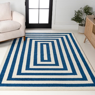 JONATHAN Y Bandol Modern Classic Mitre Stripe Area Rug