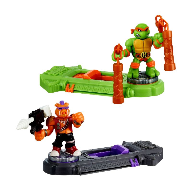 Akedo Teenage Mutant Ninja Turtles Michelangelo vs Bebop Mini Figure Set - 2pk, 2 of 11
