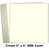 Hamilco 6x6 Cream White Scrapbook Cardstock Paper Heavyweight 100lb Cover Card Stock 100 Pack - 2 of 4