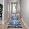 Emma and Oliver Scraped Look Accent Rug with Natural Jute Backing for Hallway, Entryway & More - 2 of 4
