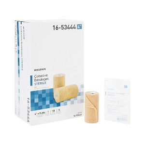 McKesson Cohesive Bandage, Tan, 4 in x 5 yds, 1 Count, 18 Packs, 18 Total - 1 of 3