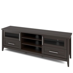 Jackson Extra Wide TV Stand for TVs up to 80" Espresso - CorLiving - 1 of 4