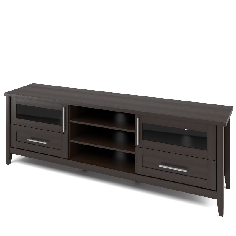 Jackson Extra Wide TV Stand for TVs up to 80&#34; Espresso - CorLiving, 1 of 5