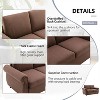 CIPACHO 57.9" Orisfur Pull Out Sofa Bed  Loveseat Sleeper with Twin Size Memory Mattress with Two USB Ports  Spaces, Brown - 3 of 4