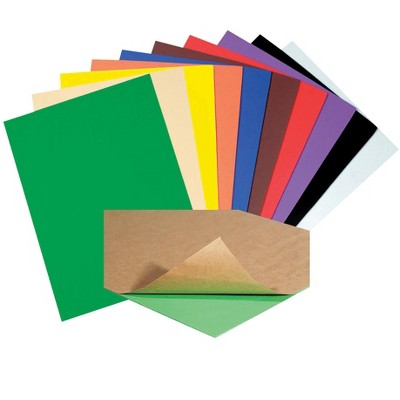 WonderFoam Peel-and-Stick Sheets, 9 x 12 Inches, Assorted Colors, set of 20