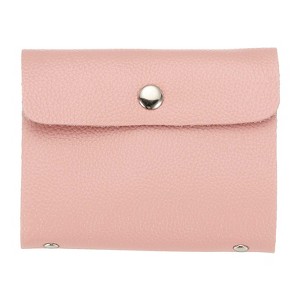 Unique Bargains Leather Slim ID Card Business Card Holder Wallets with 24 Slots 4" x 3" - 1 of 4