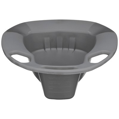 McKesson Stackable Bedpan 15 L Inch Plastic Graphite 50 per Case 56-80245