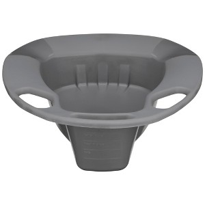 McKesson Stackable Bedpan 15 L Inch Plastic Graphite 50 per Case 56-80245 - 1 of 4