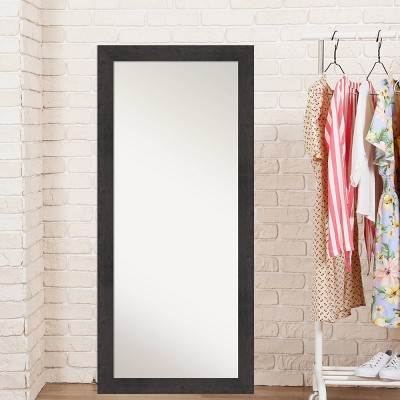 Espresso Dark Wood Full Length Leaning Wall Mirror