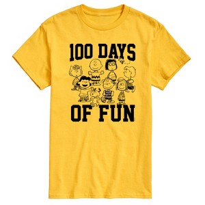 Men's - Peanuts - 100 Days Of Fun Short Sleeve Graphic T-Shirt - 1 of 4