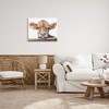 Stupell Industries Baby Cow Animal Watercolor Canvas Art, 30" x 24" - 3 of 4