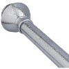 Home Mart Goods Chrome Metal Shower Curtain Tension Rod Rust Resistant Non-Slip - 42"-72" - 3 of 4