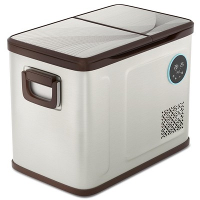 Simzlife 12 Volt Refrigerator, Dual Zone Electric Cooler for Car, RV, Home Refrigerator