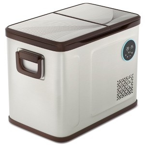 Simzlife 12 Volt Refrigerator, Dual Zone Electric Cooler for Car, RV, Home Refrigerator - 1 of 4
