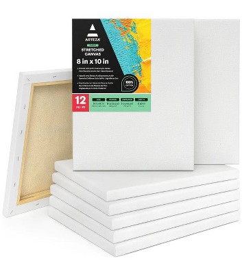 12 Blank Artist Canvas Art Board DIY Painting Stretched Framed