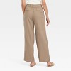 Women's High-Rise Linen Pleated Front Straight Trousers - A New Day™ - 2 of 3