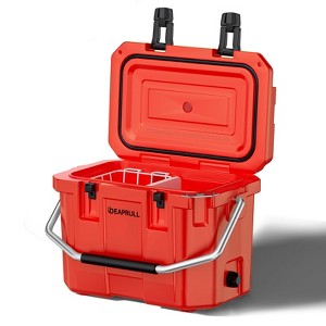 Hooure 30 Quart Cooler with Wheels, Ice Chests Portable Camping Cooler Holds Ice up to 6 Days, Leak-Proof Outdoor Insulated Cooler with Handle - 1 of 4
