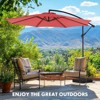 Okak Offset Cantilever Umbrella with Easy Tilt Adjustment, UV Protection Outdoor Umbrella, Parasol Umbrella for Lawn, Backyard - 3 of 4