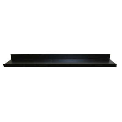 72" Picture Ledge Shelf Black - InPlace