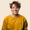 Dalix Alien Embroidered Fleece Crewneck Long Sleeve Sweatshirt Mens - 3 of 4