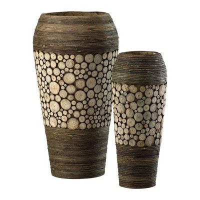 Cyan Design - Oblong - Slice Vases - 10.25 Inches Wide By 20.25 Inches High