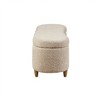 NicBex Ottoman with Storage Bench Storage Organizer Ottoman Boucle Flip Top Storage Bench for Entryway Bathroom Bedroom - 4 of 4