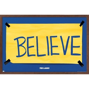 Trends International Ted Lasso - Believe Framed Wall Poster Prints - 1 of 4