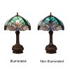 Chloe Lighting Liaison Tiffany-Style Antique Dark Bronze 1-Light Victorian Table Lamp 12" Shade - 3 of 4