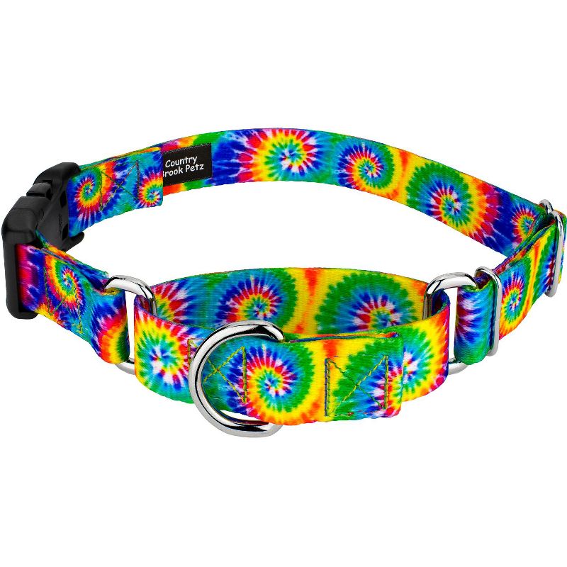 Country Brook Petz Classic Tie Dye Martingale Dog Collar with Deluxe Buckle, 1 of 6