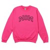 Simply Sage Market Embroidered Mom Varsity Outline Sweatshirt - 2XL - Raspberry - 2 of 4