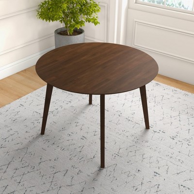 Sapphtopaz Round Dining Table Modern Minimalist Oval Solid Wood Dining Table for Dining Room, Kitchen, Small Spaces