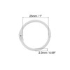 Unique Bargains Metal Anti-Rust Round Binder Rings for Key Chain Scrapbooks 10 Pcs - 2 of 4