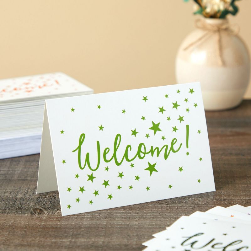 Best Paper Greetings 36 Pack Bulk Welcome Cards with Envelopes for Guests, Employees, Business, Star Pattern Design, Blank Interior, 4x6 In, 3 of 9