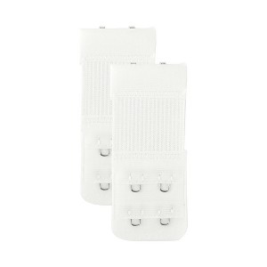 INSPIRE CHIC Women's Replacement Elastic Strechy Bra Extender 2 Pcs - 1 of 4