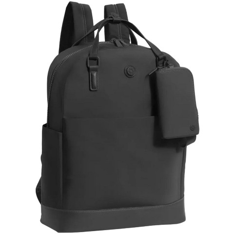 MAX STUDIO The Della 18" Twill Nylon Workbook Travel Backpack 367-BLACK One Size