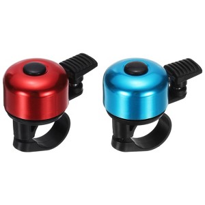 Unique Bargains Aluminum Loud Crisp Clear Sound Mini Bicycle Bells 2 Pcs - 1 of 4