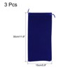 Unique Bargains Wedding Gift Microfiber Soft Drawstring Storage Bag 3 Pcs - 2 of 3