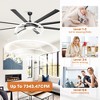 Parrot Uncle 75" Modern Black Lighted Ceiling Fan Large Industrial Ceiling Fan - 4 of 4