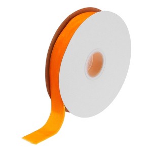 Unique Bargains Soft Single Face Spool Silky Velvet Ribbon for Bouquets DIY Crafts - 1 of 3