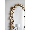 Okak 51.5*29IN Arched Full Length Mirror with Golden Leaf Accents, Decorative Wall Mirror, Body Mirror for Makeup Room, Clothing Store, Gold - 4 of 4